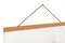 Magnetic Poster Hanger Frame, 12x18 12x16 12x24 Light Wood Wooden Magnet Canvas Artwork Print Dowel Poster Hangers Frames Hanging Kit (Teak Wood, 12")